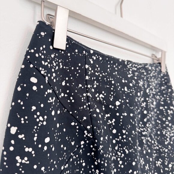 Kate Spade High Rise Speckled Deer Dot Mini Skirt Contemporary Black Size 0 - Picture 2 of 6